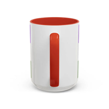 Genderqueer Pride Flag - Accent Coffee Mug-Go Mug Yourself