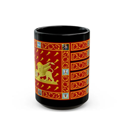 Flag of Venice 1997 Italy - Black Coffee Mug-15oz-Go Mug Yourself