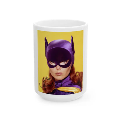 Yvonne Craig #203 - Batgirl Photo (Vintage Female Icon) White Coffee Mug-15oz-Go Mug Yourself