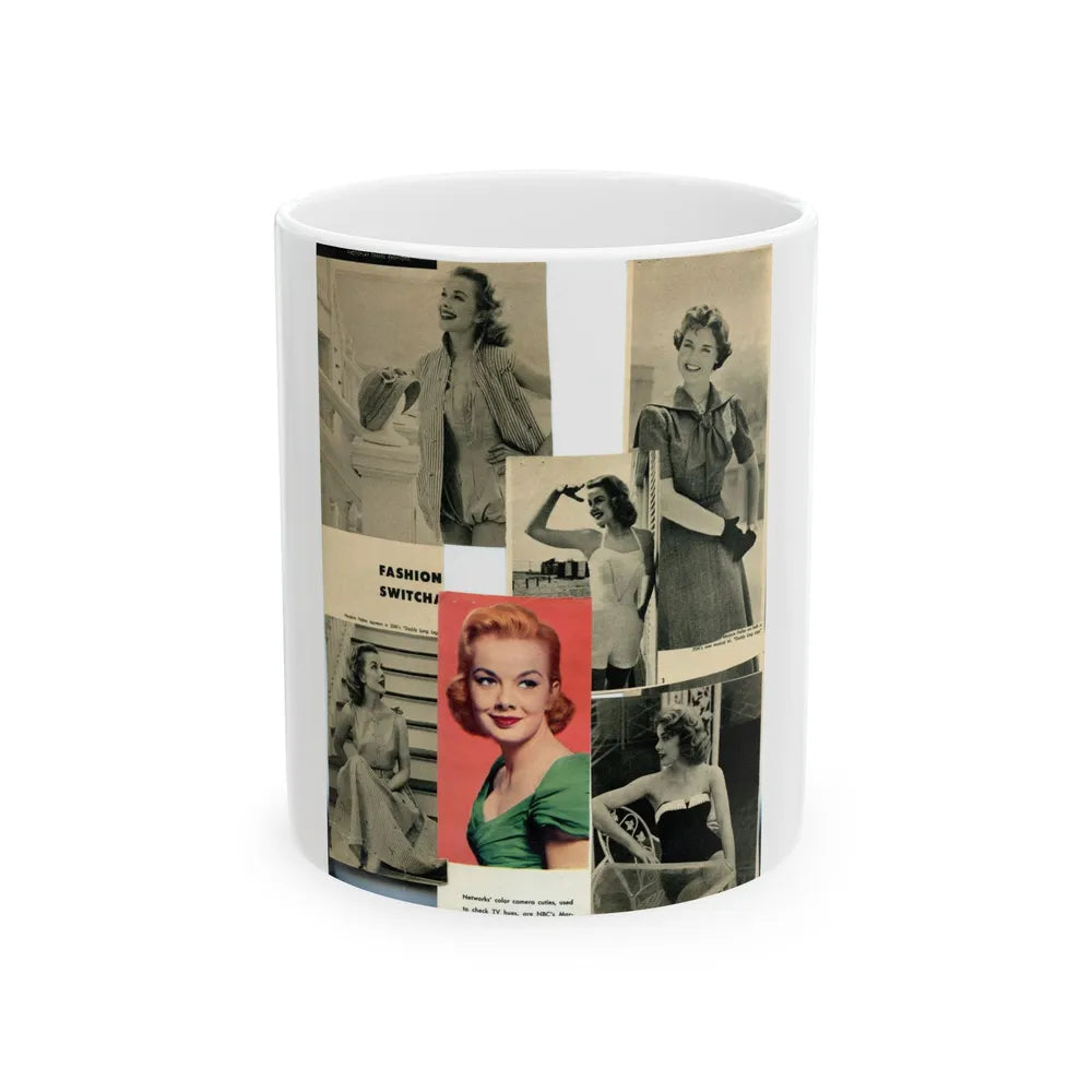 Leslie Parrish #85 (Vintage Female Icon) White Coffee Mug-11oz-Go Mug Yourself