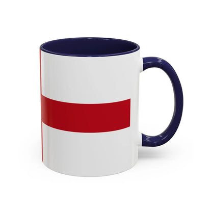 Flag of Genoa Italy - Accent Coffee Mug-Go Mug Yourself