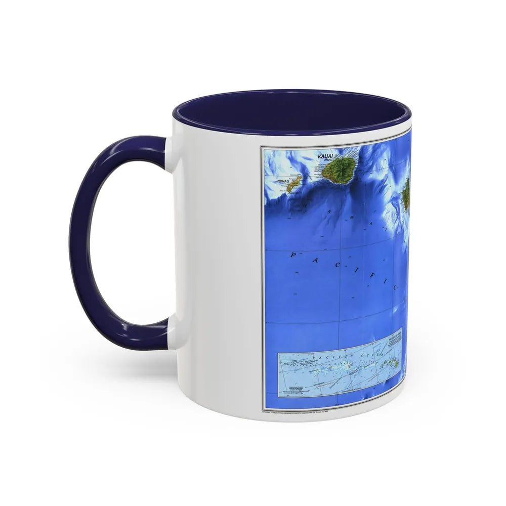 USA - Hawaii (1995) (Map) Accent Coffee Mug-Go Mug Yourself