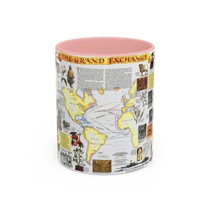 The Grand Exchange (1992) (Map) Accent Coffee Mug-11oz-Pink-Go Mug Yourself