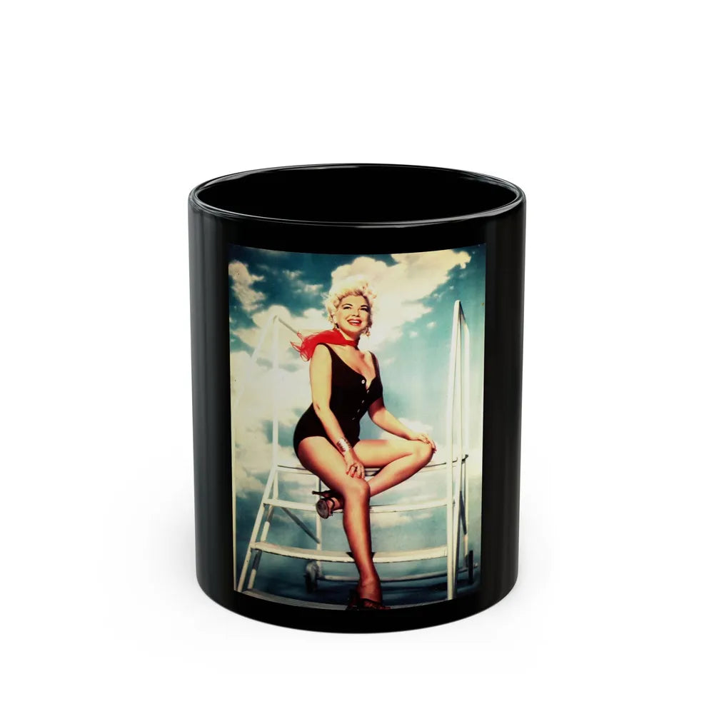 Barbara Nichols #571 (Vintage Female Icon) Black Coffee Mug-11oz-Go Mug Yourself