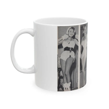 Terry Moore #451 - 66 PHOTOGRAPHS OF Terry MOORE U.K. Pocket Mag. Pages 32 & 33 (Vintage Female Icon) White Coffee Mug-Go Mug Yourself