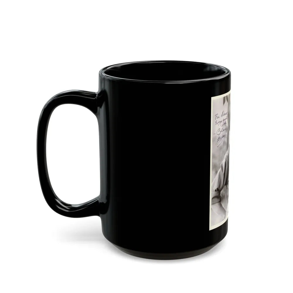 Coleen Gray #84 (Vintage Female Icon) Black Coffee Mug-Go Mug Yourself