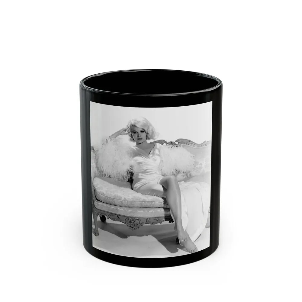 Carroll Baker #65 (Vintage Female Icon) Black Coffee Mug-11oz-Go Mug Yourself