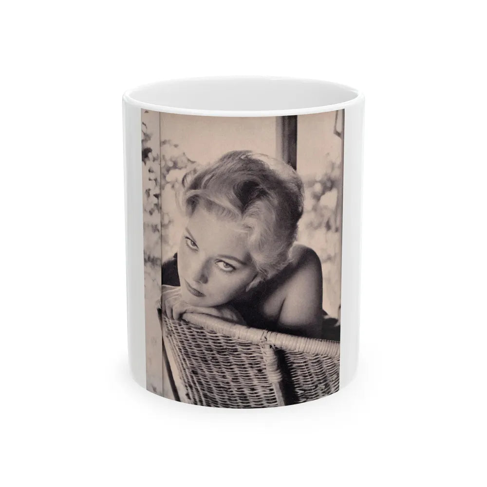 Kim Novak #382 (Vintage Female Icon) White Coffee Mug-11oz-Go Mug Yourself