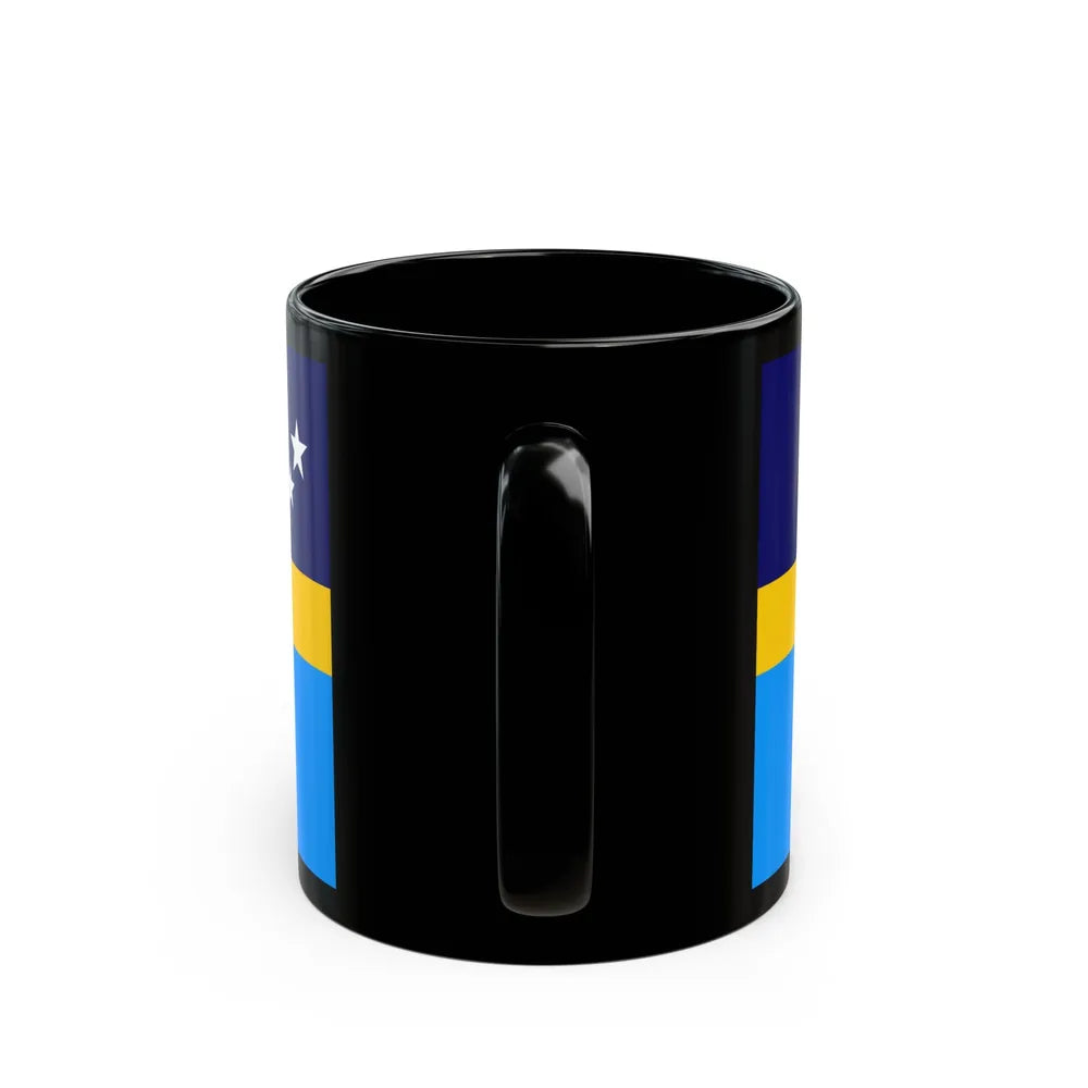 Proposed flag of Antarctica Dave Hamilton - Black Coffee Mug-Go Mug Yourself