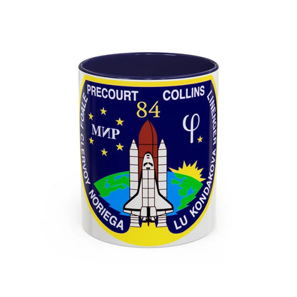 STS 84 (NASA) Accent Coffee Mug-11oz-Navy-Go Mug Yourself