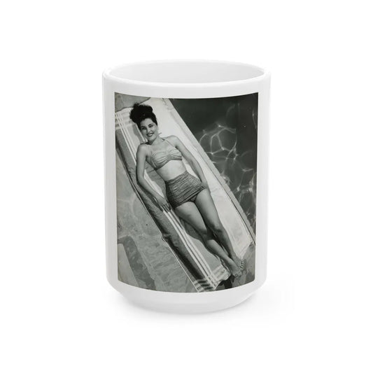 Debra Paget #664 1 (Vintage Female Icon) White Coffee Mug-15oz-Go Mug Yourself