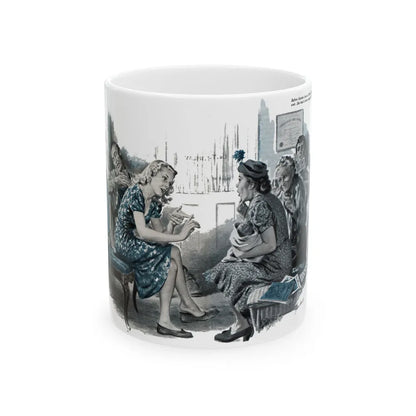 Don't Darken My Door, The American Magazine, January 1950 - White Coffee Mug-11oz-Go Mug Yourself