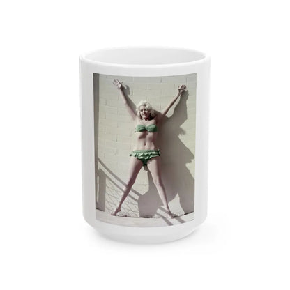 Jayne Mansfield #201 (Vintage Female Icon) White Coffee Mug-15oz-Go Mug Yourself