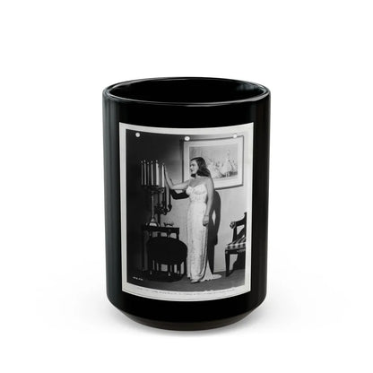 Ella Raines #157 (Vintage Female Icon) Black Coffee Mug-15oz-Go Mug Yourself