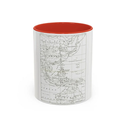 Philippines, The (1900) (Map) Accent Coffee Mug-11oz-Red-Go Mug Yourself