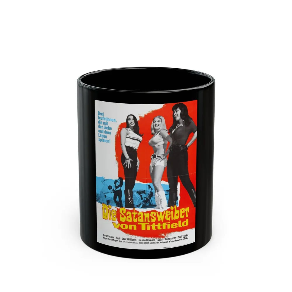 FASTER, PUSSYCAT! KILL! KILL! (GERMANY) 1965 Movie Poster - Black Coffee Mug-11oz-Go Mug Yourself