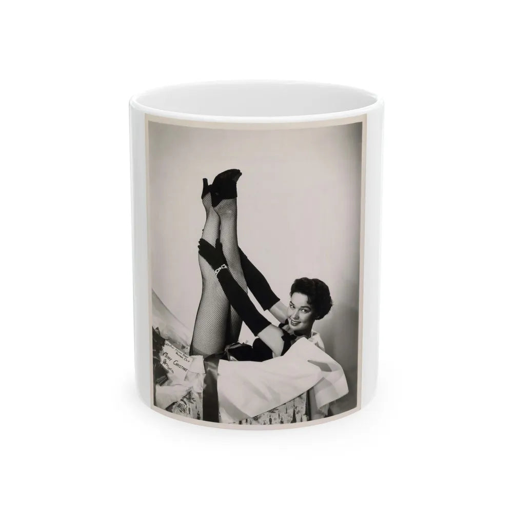 Kathryn Grant #100 (Vintage Female Icon) White Coffee Mug-11oz-Go Mug Yourself