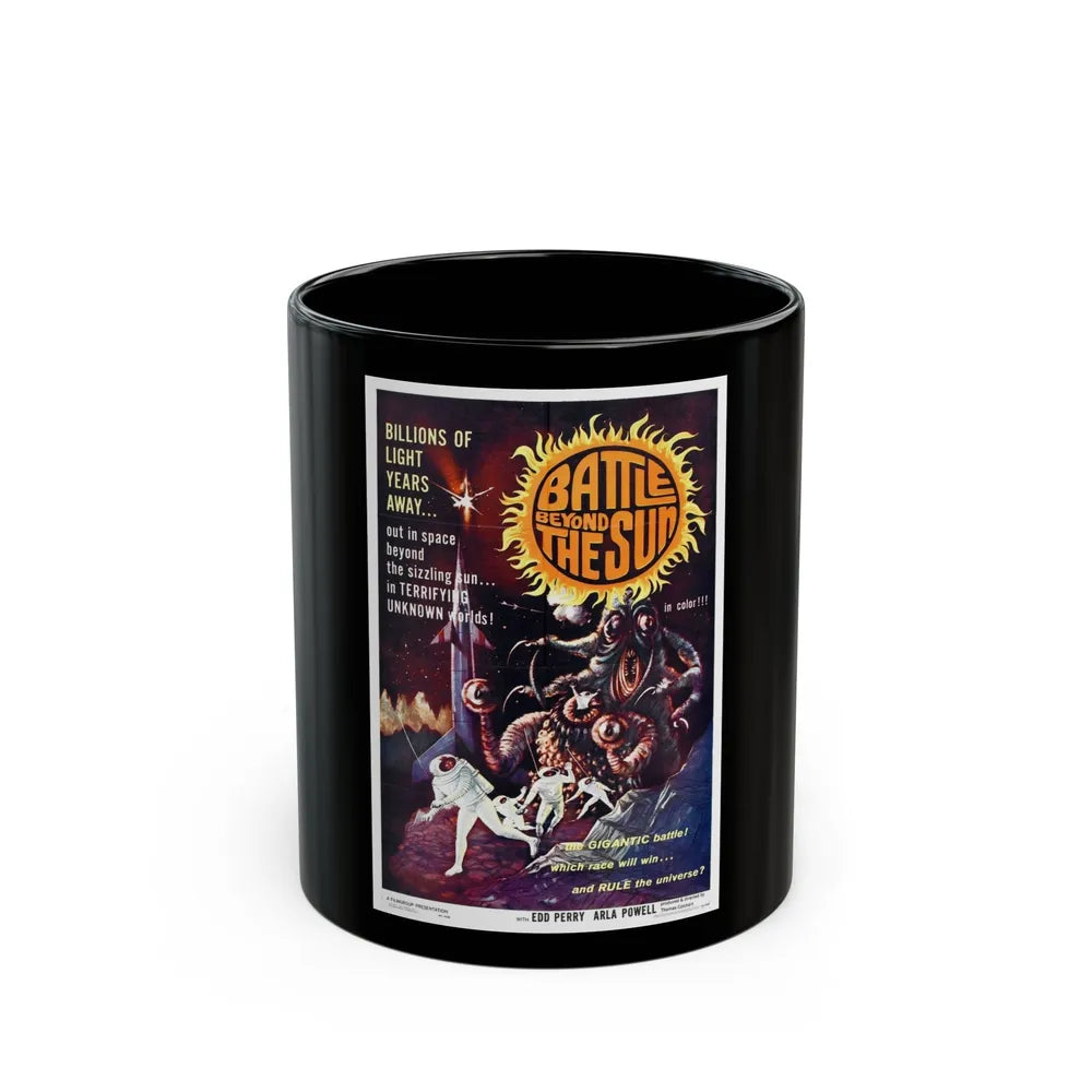 BATTLE BEYOND THE SUN 1959 Movie Poster - Black Coffee Mug-11oz-Go Mug Yourself