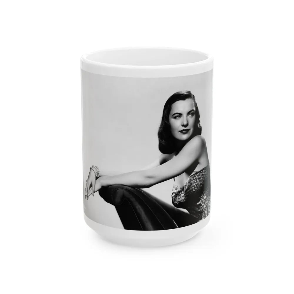 Ella Raines #130 (Vintage Female Icon) White Coffee Mug-15oz-Go Mug Yourself