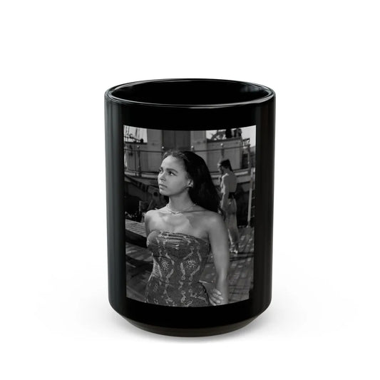 Dorothy Dandridge #93 (Vintage Female Icon) Black Coffee Mug-15oz-Go Mug Yourself