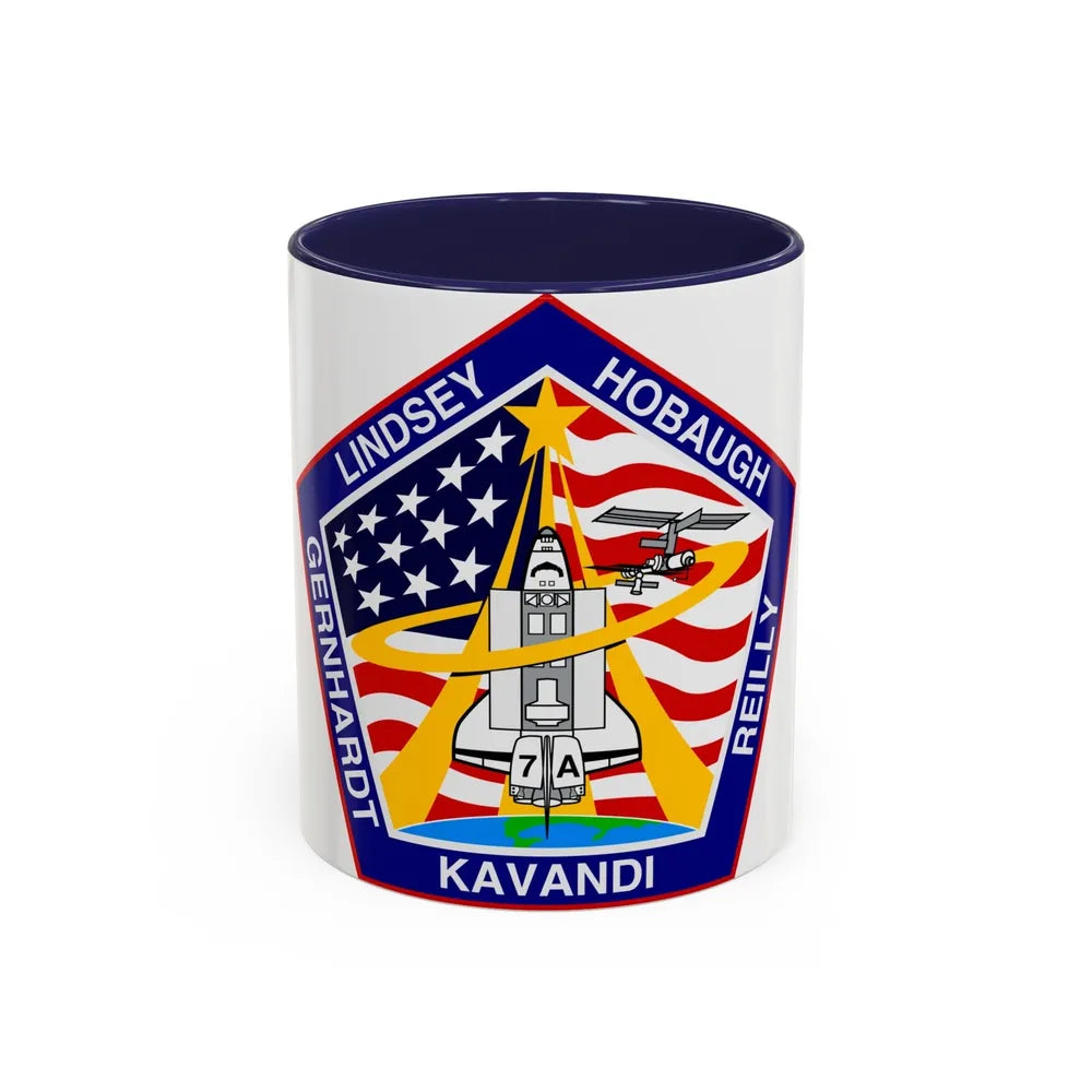 STS 104 (NASA) Accent Coffee Mug-11oz-Navy-Go Mug Yourself