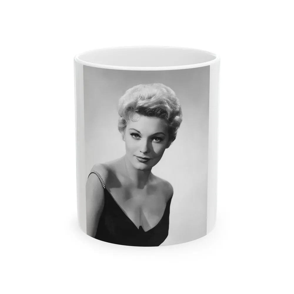 Kim Novak #296 (Vintage Female Icon) White Coffee Mug-11oz-Go Mug Yourself