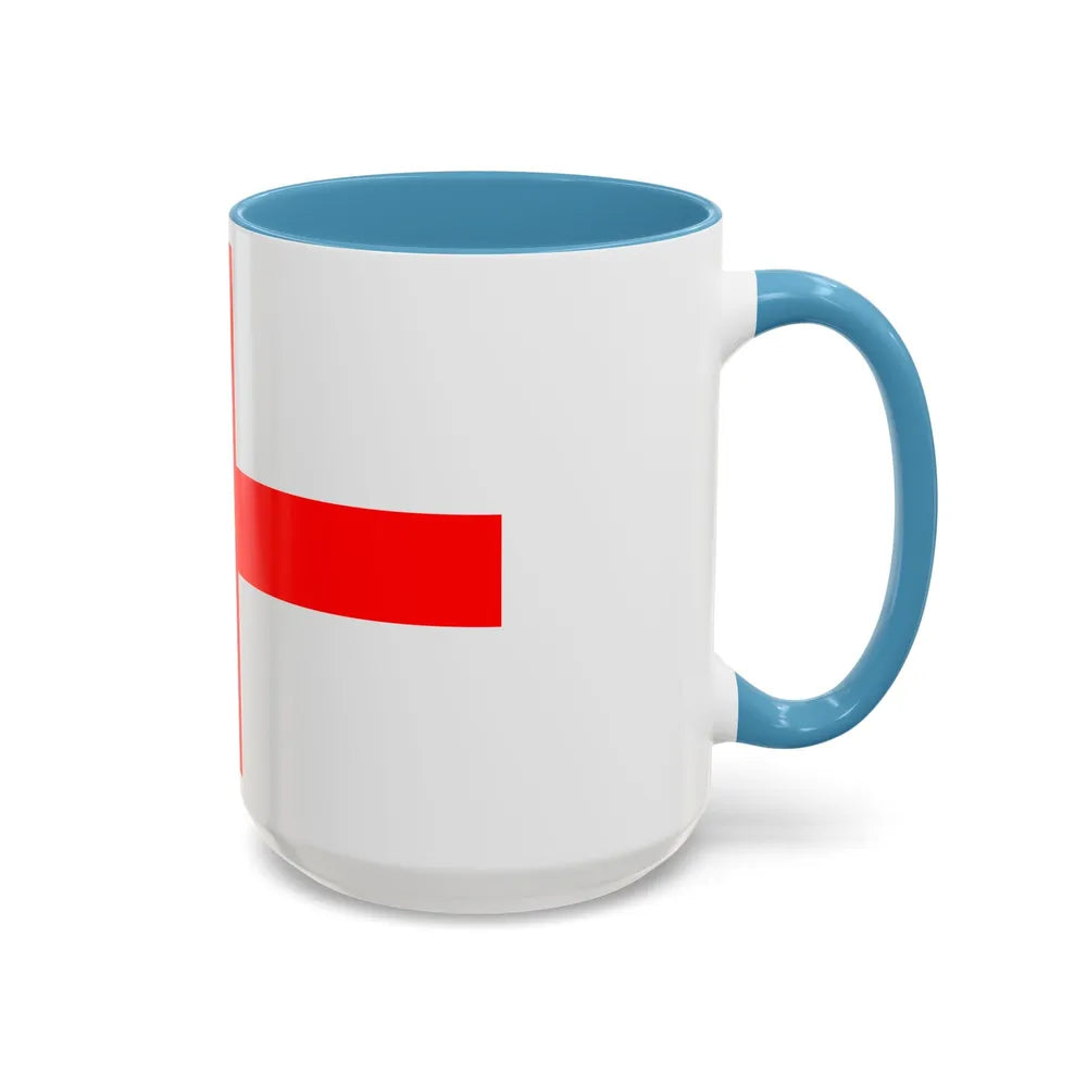 Flag of Alessandria Italy - Accent Coffee Mug-Go Mug Yourself