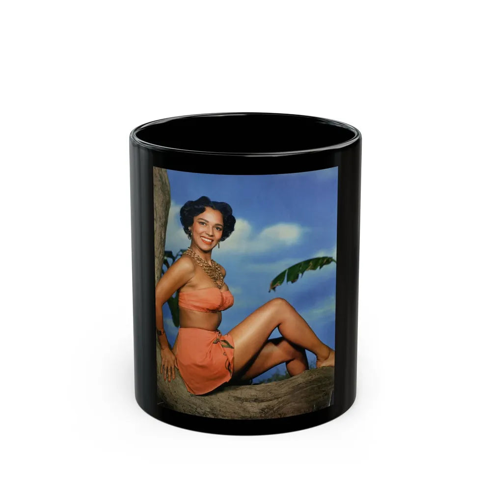 Dorothy Dandridge #102 - (Vintage Female Icon) Black Coffee Mug-11oz-Go Mug Yourself