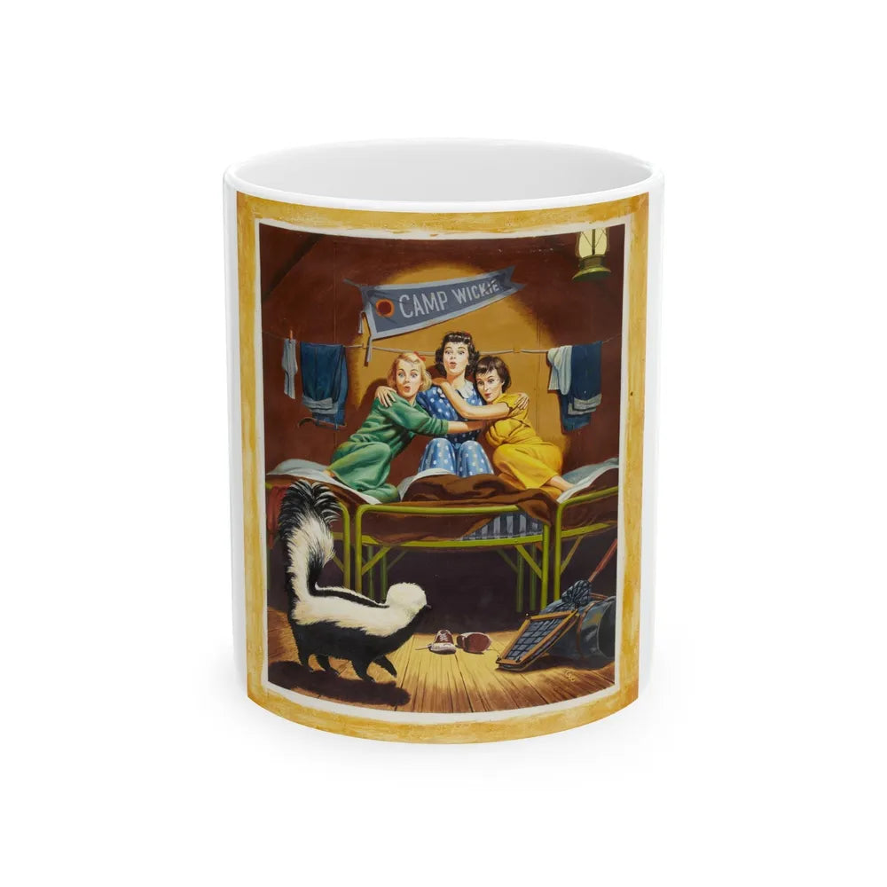 Camp Wickie, Illustration - White Coffee Mug-11oz-Go Mug Yourself