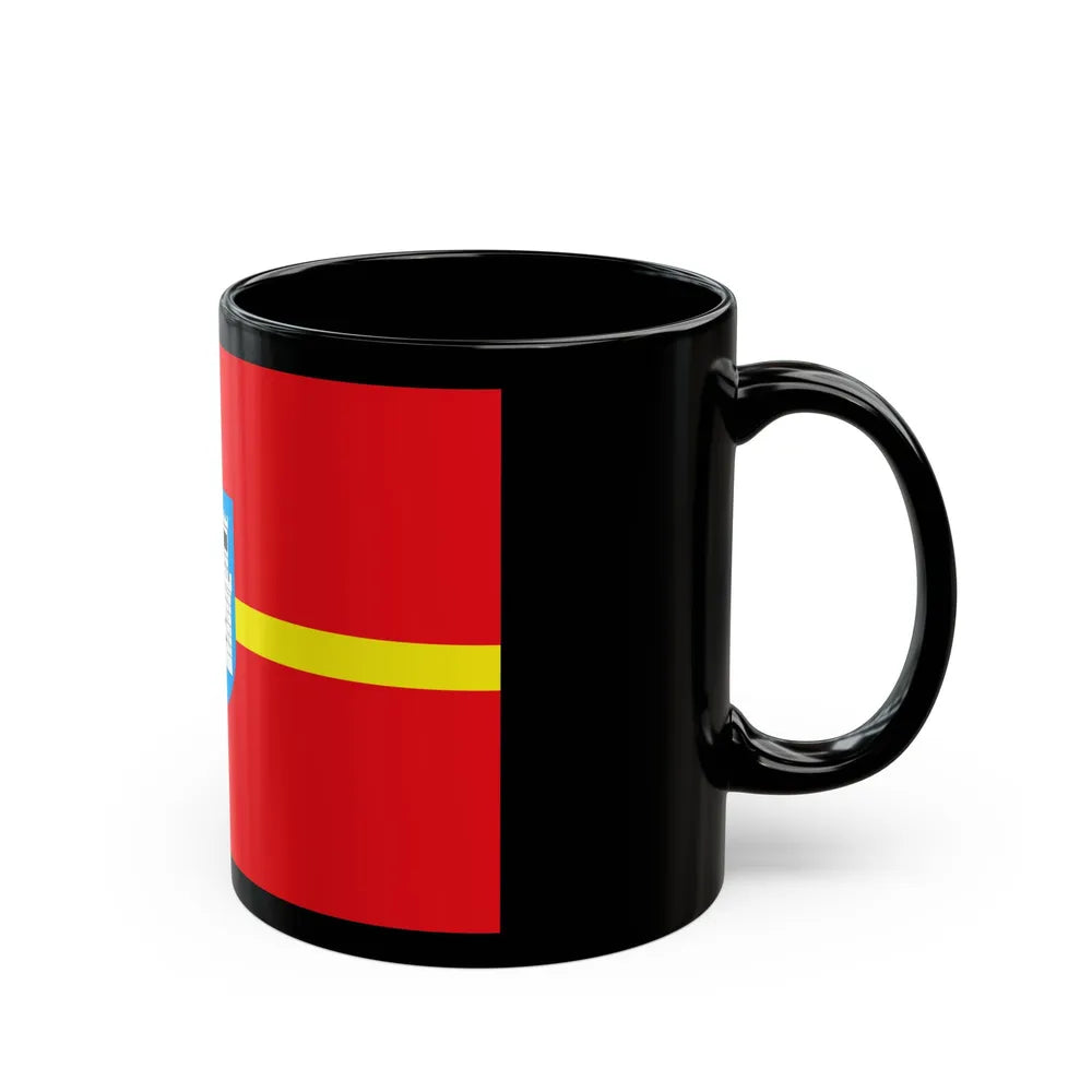 Flag of Zhytomyr Oblast Ukraine - Black Coffee Mug-Go Mug Yourself