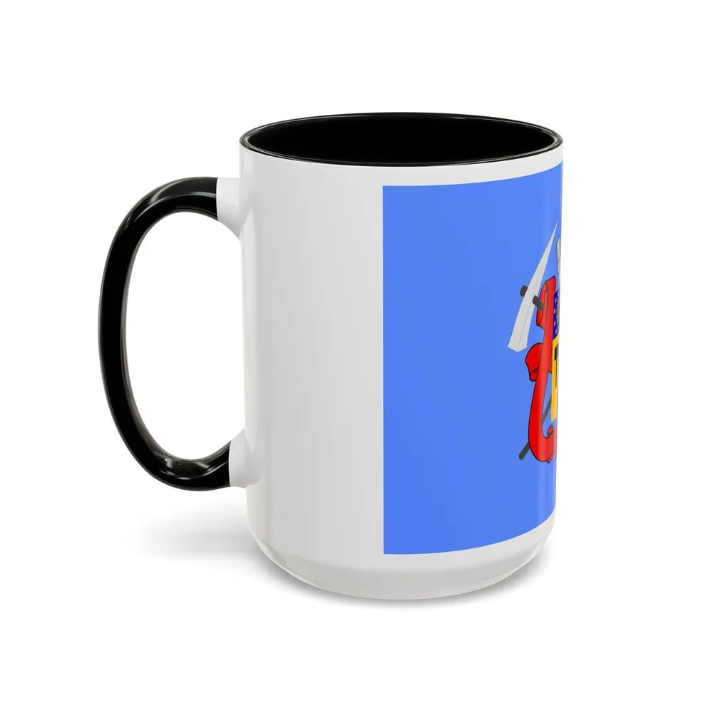 Flag of Luhansk Ukraine - Accent Coffee Mug-Go Mug Yourself