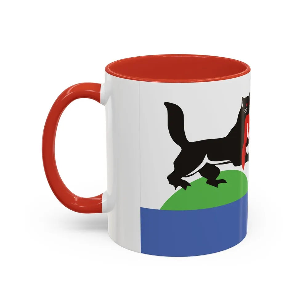 Flag of Irkutsk Russia - Accent Coffee Mug-Go Mug Yourself