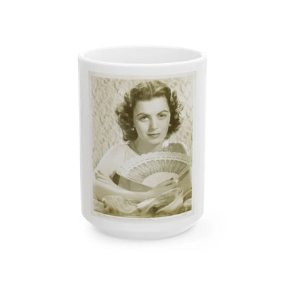 Faith Domergue #124 (Vintage Female Icon) White Coffee Mug-15oz-Go Mug Yourself