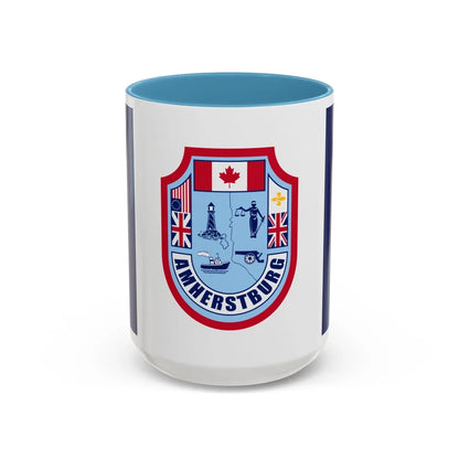 Flag of Amherstburg Canada - Accent Coffee Mug-15oz-Light Blue-Go Mug Yourself