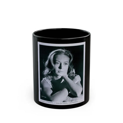 Janette Scott #20 (Vintage Female Icon) Black Coffee Mug-11oz-Go Mug Yourself