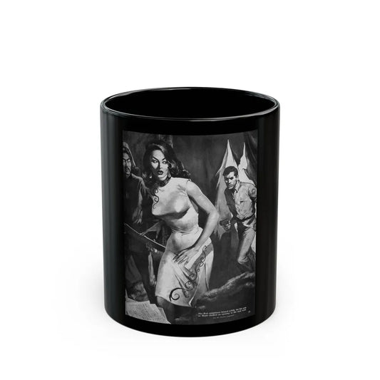 Captive Girl Compound, For Men Only, December 1964 - Black Coffee Mug-11oz-Go Mug Yourself