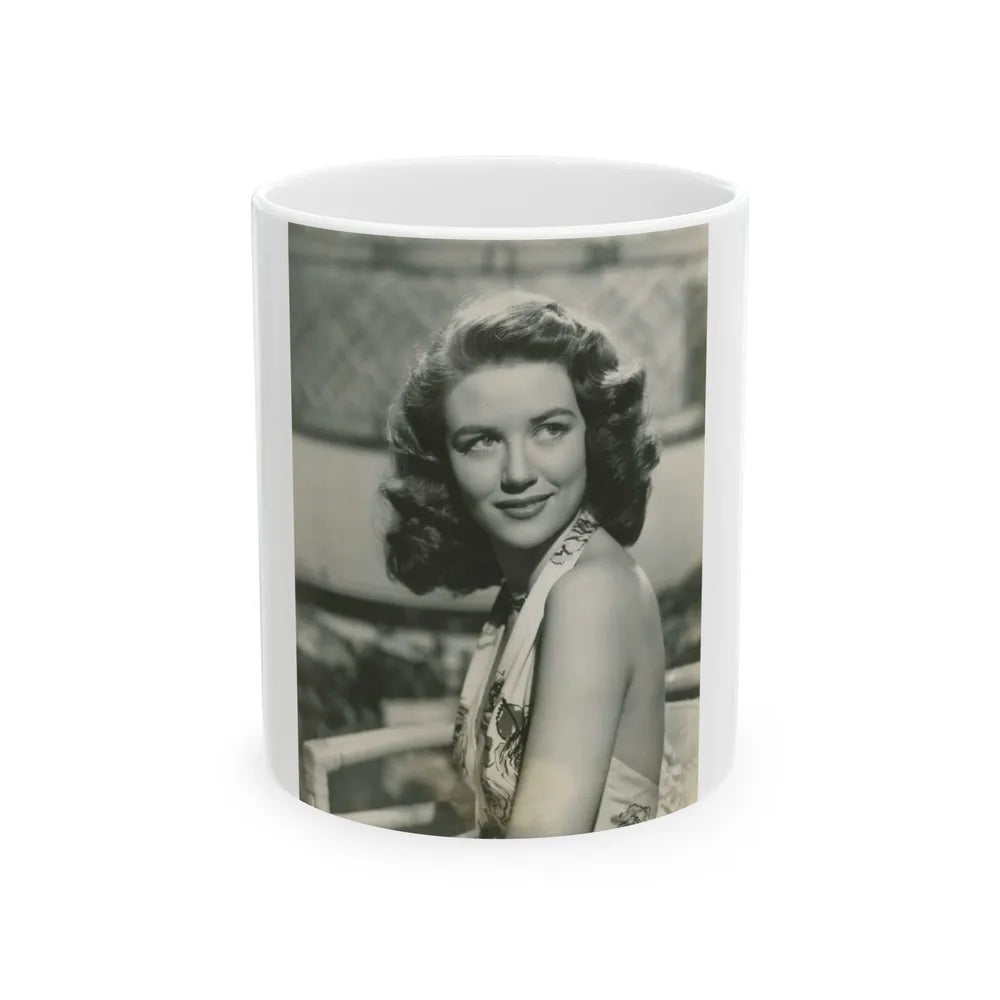 Dorothy Malone #243 (Vintage Female Icon) White Coffee Mug-11oz-Go Mug Yourself