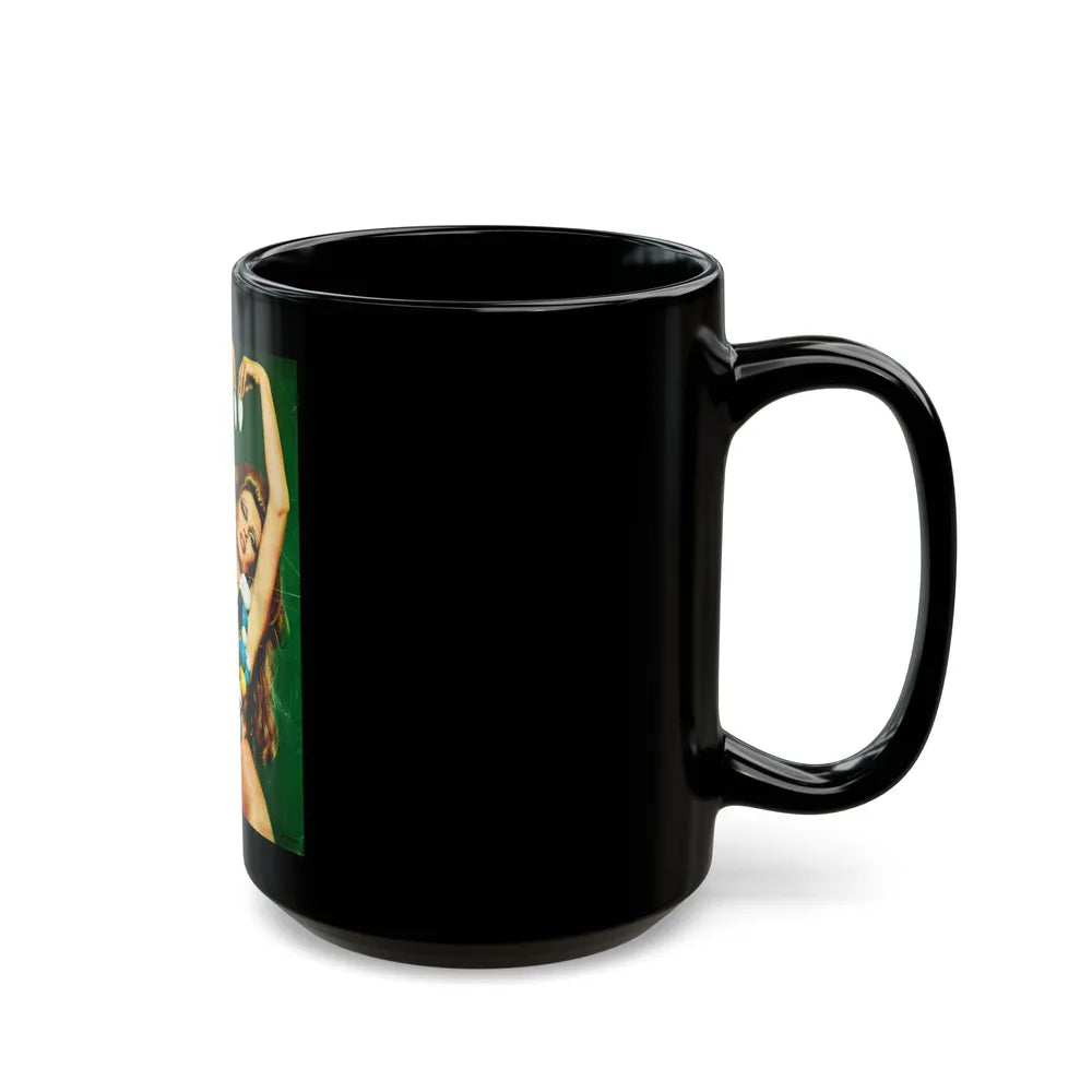 Pamela Tiffin #183 - Mag. Page (Vintage Female Icon) Black Coffee Mug-Go Mug Yourself