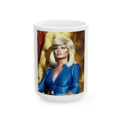 Loni Anderson #61 (Vintage Female Icon) White Coffee Mug-15oz-Go Mug Yourself