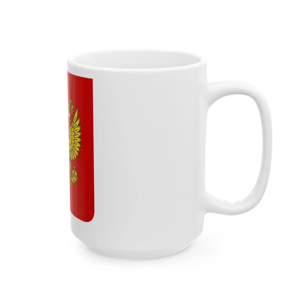 Coat of Arms of the Russian Federation - White Coffee Mug-Go Mug Yourself