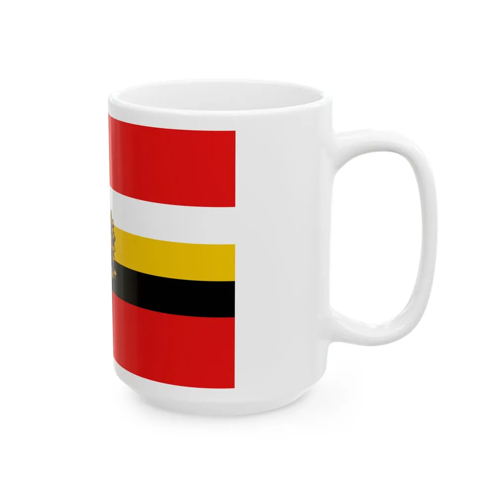 Flag of Kursk Oblast Russia - White Coffee Mug-Go Mug Yourself