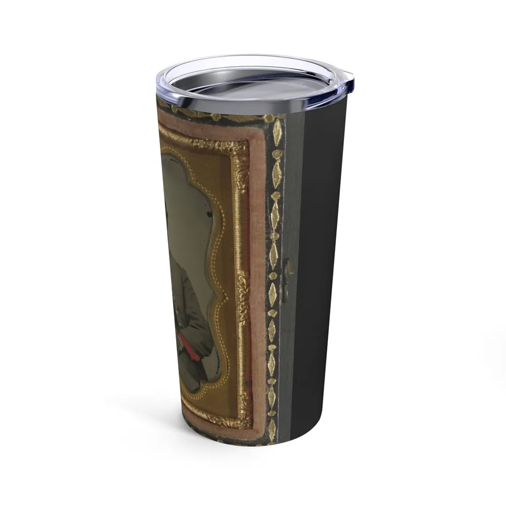 Unidentified Soldier In Confederate Uniform With Saxhorn (U.S. Civil War) Tumbler 20oz-Go Mug Yourself