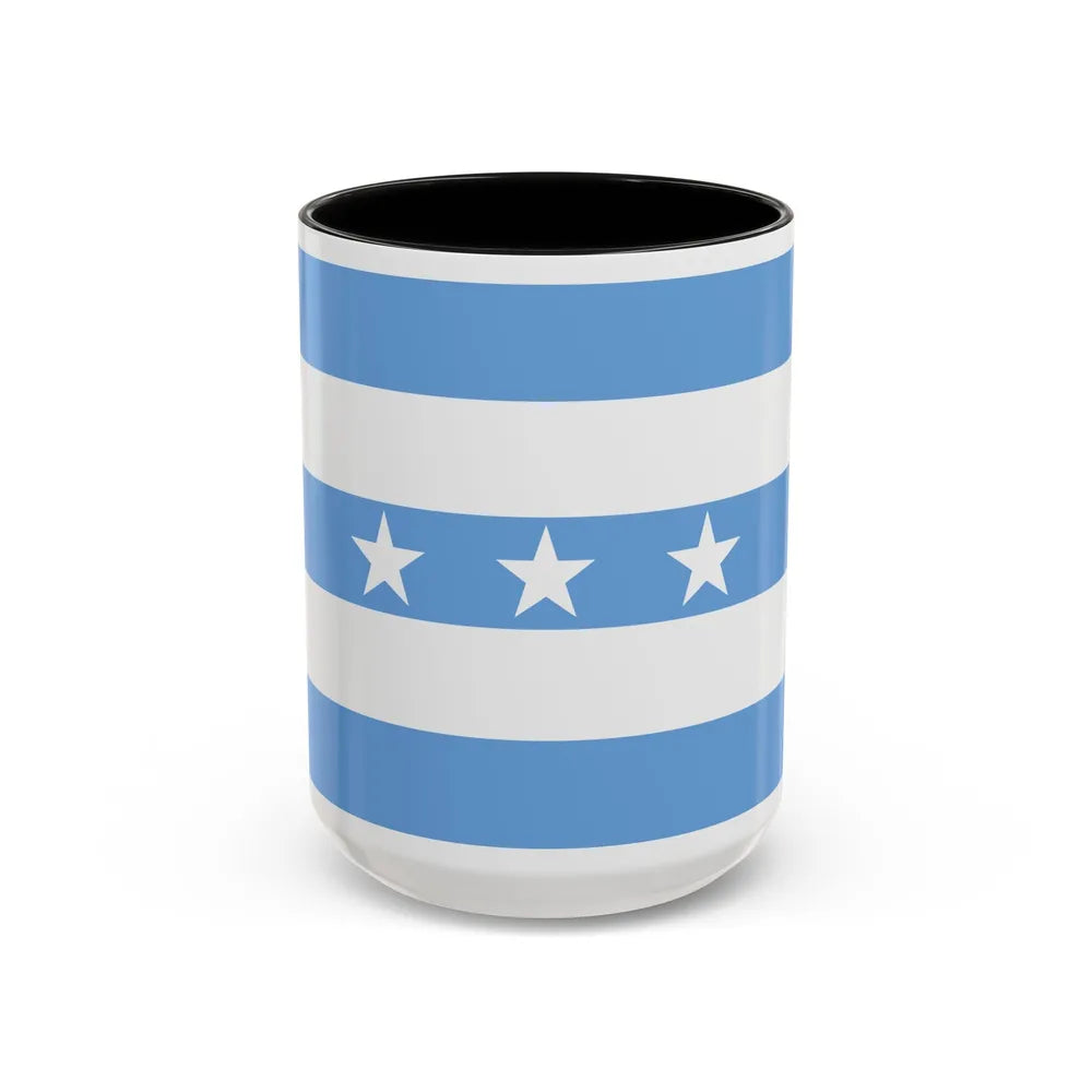 Flag of Guayaquil Ecuador - Accent Coffee Mug-15oz-Black-Go Mug Yourself