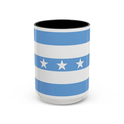 Flag of Guayaquil Ecuador - Accent Coffee Mug-15oz-Black-Go Mug Yourself