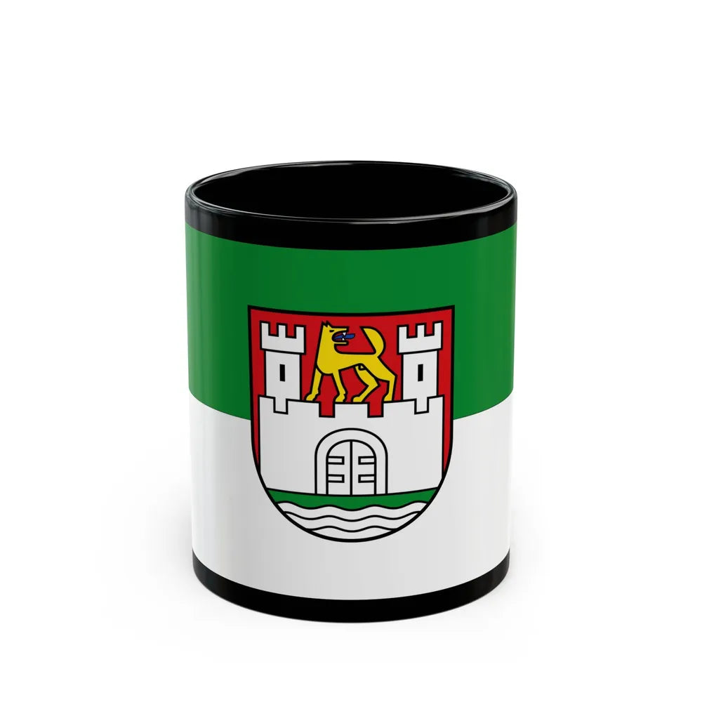 Flag of Wolfsburg Germany - Black Coffee Mug-11oz-Go Mug Yourself