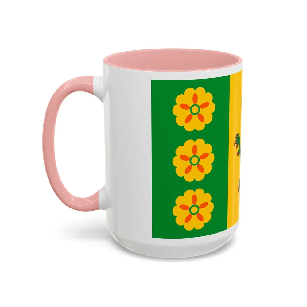 Flag of Evenley UK - Accent Coffee Mug-Go Mug Yourself