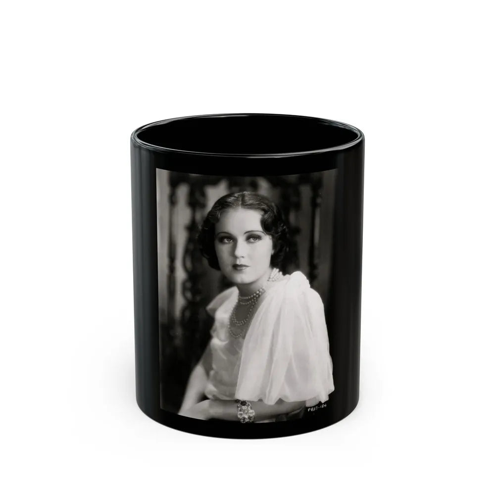 Fay Wray #209 (Vintage Female Icon) Black Coffee Mug-11oz-Go Mug Yourself