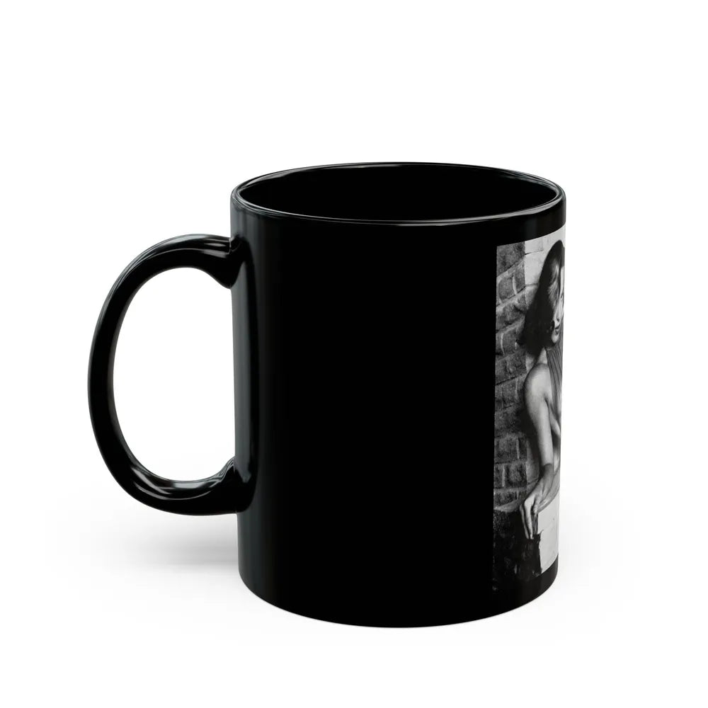 Dawn Richard #17 - See through top (Vintage Female Icon) Black Coffee Mug-Go Mug Yourself