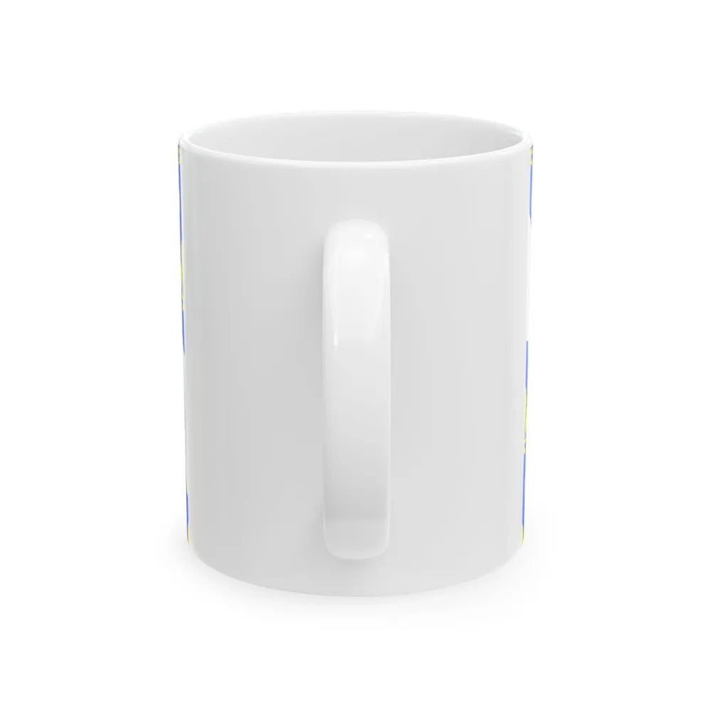 Flag of Yvelines France - White Coffee Mug-Go Mug Yourself