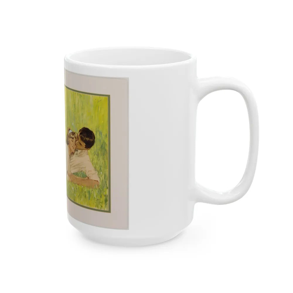 British Women's Magazine Illustration (Grestock and Marsh, c. 1960s) - White Coffee Mug-Go Mug Yourself